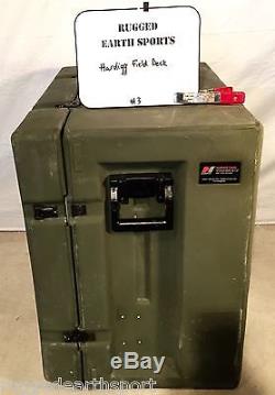 Pelican Hardigg Portable Military Field Desk USGI Army Table USA 472-FLD-DESK-TA