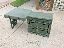 Pelican Hardigg Portable Military Field Desk Usgi Army Table Hmmwv