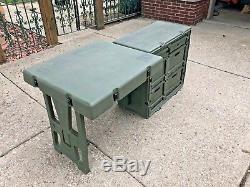 Pelican Hardigg Portable Military Field Desk Usgi Army Table Hmmwv
