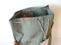 Perfect Swiss Army Military Sea bag backpack Canvas Leather Seesack 1968 Vintage