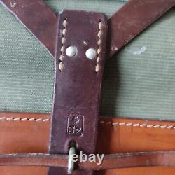 Perfect Vintage Swiss Army Military Ammo/Tool Bag Leather Pouch 1965 STGW 57+90