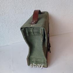 Perfect Vintage Swiss Army Military Ammo/Tool Bag Leather Pouch 1965 STGW 57+90