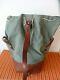 Perfect Vintage Swiss Army Military Sea Bag 1968 Backpack Canvas Leather Seesack