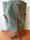 Perfect Vintage Swiss Army Military Sea Bag Backpack Canvas Leather Seesack 1968