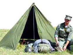 Polish Army Military TENT Set x2 Person Vintage Half Poncho Shelter Tarp Size 1