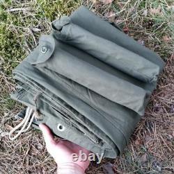 Polish Army Military TENT Set x2 Person Vintage Half Poncho Shelter Tarp Size3