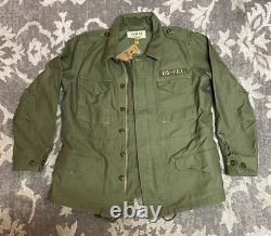 Polo Denim & Supply Twill Military Surplus Jacket Olive Green Women's Sz Large