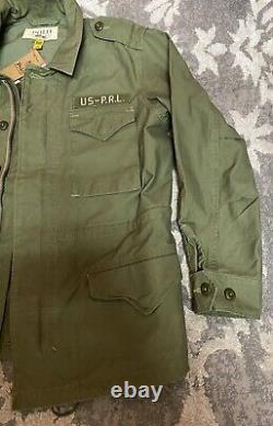Polo Denim & Supply Twill Military Surplus Jacket Olive Green Women's Sz Large