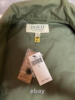 Polo Denim & Supply Twill Military Surplus Jacket Olive Green Women's Sz Large