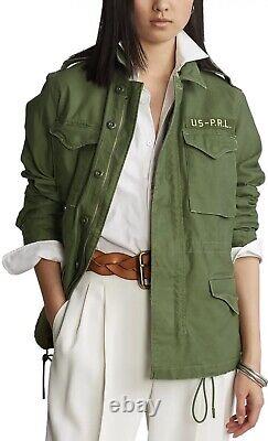 Polo Denim & Supply Twill Military Surplus Jacket Olive Green Women's Sz Large