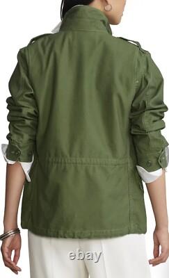 Polo Denim & Supply Twill Military Surplus Jacket Olive Green Women's Sz Large