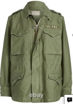 Polo Denim & Supply Twill Military Surplus Jacket Olive Green Women's Sz Large