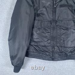 Polo Jeans Co Bomber Jacket Mens Small Black Military Surplus Flight Coat Polo Jeans Co Bomber Jacket Mens Small Black Military Surplus Flight Coat