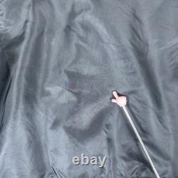 Polo Jeans Co Bomber Jacket Mens Small Black Military Surplus Flight Coat