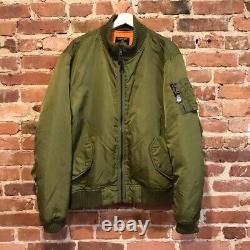 Polo Jeans Company Auth. Military Surplus Fleece Lined Bomber Jacket