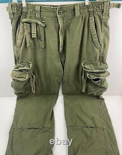 Polo Jeans Company Military Surplus Cargo Pants Mens 36x32 Olive Ralph Lauren