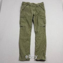 Polo Ralph Lauren Cargo Pants 34x32 Green Stretch Slim Fit Surplus Div Military