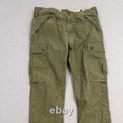 Polo Ralph Lauren Cargo Pants 34x32 Green Stretch Slim Fit Surplus Div Military
