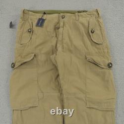 Polo Ralph Lauren Cargo Pants 36x34 Men Paratrooper Military Surplus MIL-J Khaki