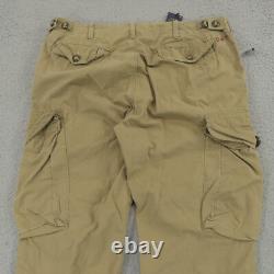 Polo Ralph Lauren Cargo Pants 36x34 Men Paratrooper Military Surplus MIL-J Khaki