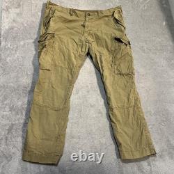 Polo Ralph Lauren Cargo Pants Mens 40x30 Beige Canvas Army Military Surplus