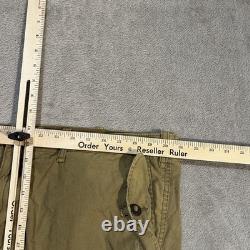 Polo Ralph Lauren Cargo Pants Mens 40x30 Beige Canvas Army Military Surplus