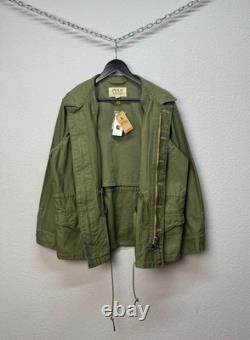 Polo Ralph Lauren Cotton Jacket Surplus Military Multipocket Army size XL
