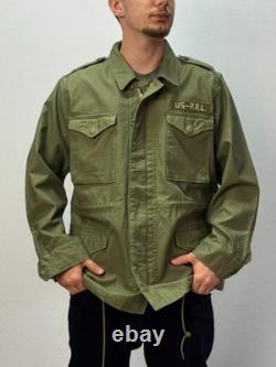 Polo Ralph Lauren Cotton Jacket Surplus Military Multipocket Army size XL