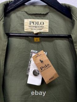 Polo Ralph Lauren Cotton Jacket Surplus Military Multipocket Army size XL