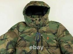 Polo Ralph Lauren Hooded Military Surplus Combat Camo Down Coat Parka Small S