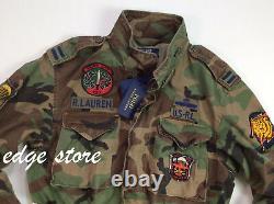 Polo Ralph Lauren M-65 Military US Army Camo Soldier Officer Field Jacket Tigers