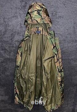 Polo Ralph Lauren Men Hooded Military Army Surplus Camo Marsh Rain Coat Jacket