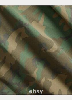Polo Ralph Lauren Men Military Army Surplus Camo Ripstop Utility Shirt Jacket