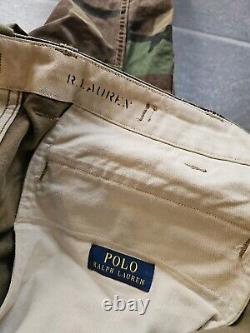 Polo Ralph Lauren Men's Camo Cargo Pants Sz 40x30 Military Surplus