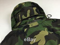 Polo Ralph Lauren Men's Military Army Camo Hooded Utility Jacket Vintage Large