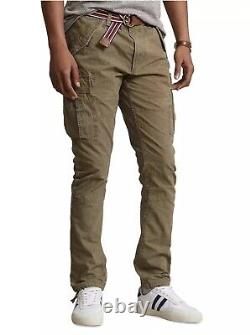 Polo Ralph Lauren Men's Olive Green Utility Surplus Slim Fit Cargo Pants