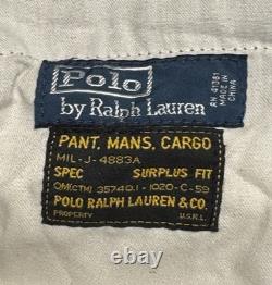 Polo Ralph Lauren Mens 42/30 Surplus Fit RL-067 Military Cargo Pants Army Green