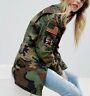 Polo Ralph Lauren Military Army Camo American Flag Skull Bomb Field Jacket Patch