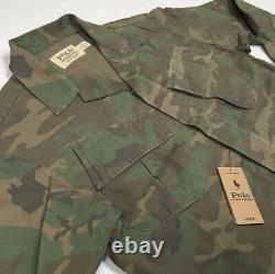 Polo Ralph Lauren Military Army Camo Officer Soldier Camp Overshirt Shirt Jacket