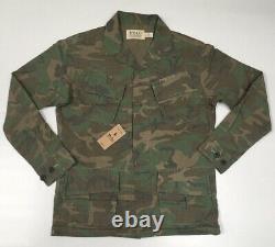 Polo Ralph Lauren Military Army Camo Officer Soldier Camp Overshirt Shirt Jacket