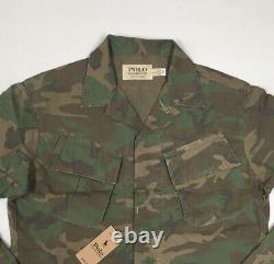 Polo Ralph Lauren Military Army Camo Officer Soldier Camp Overshirt Shirt Jacket