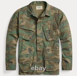 Polo Ralph Lauren Military Army Camo Officer Soldier Camp Overshirt Shirt Jacket