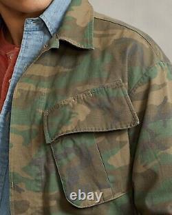 Polo Ralph Lauren Military Army Camo Officer Soldier Camp Overshirt Shirt Jacket