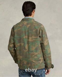 Polo Ralph Lauren Military Army Camo Officer Soldier Camp Overshirt Shirt Jacket
