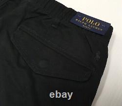 Polo Ralph Lauren Military Army Soldier Surplus Stretch Cargo Slim Pants Black