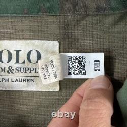Polo Ralph Lauren Military Camo Officer Soldier Overshirt Shirt Jacket Large