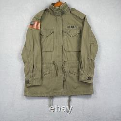Polo Ralph Lauren Military Jacket Men's Small Green RL Surplus Army Field Coat