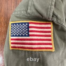 Polo Ralph Lauren Military Jacket Men's Small Green RL Surplus Army Field Coat