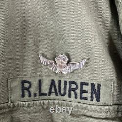 Polo Ralph Lauren Military Jacket Men's Small Green RL Surplus Army Field Coat