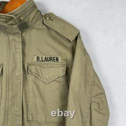 Polo Ralph Lauren Military Jacket Men's Small Green RL Surplus Army Field Coat